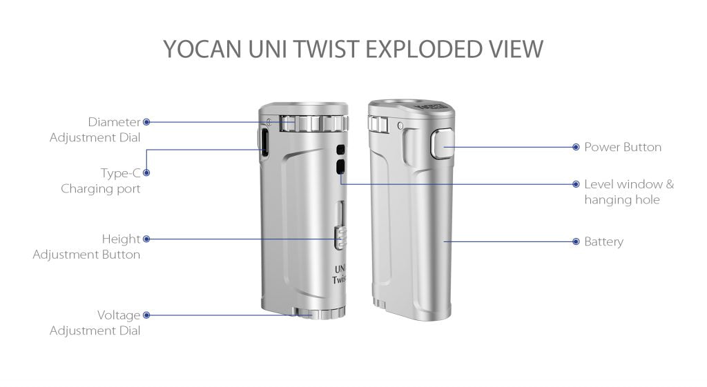 Yocan UNI Twist Universal Portable Box Mod